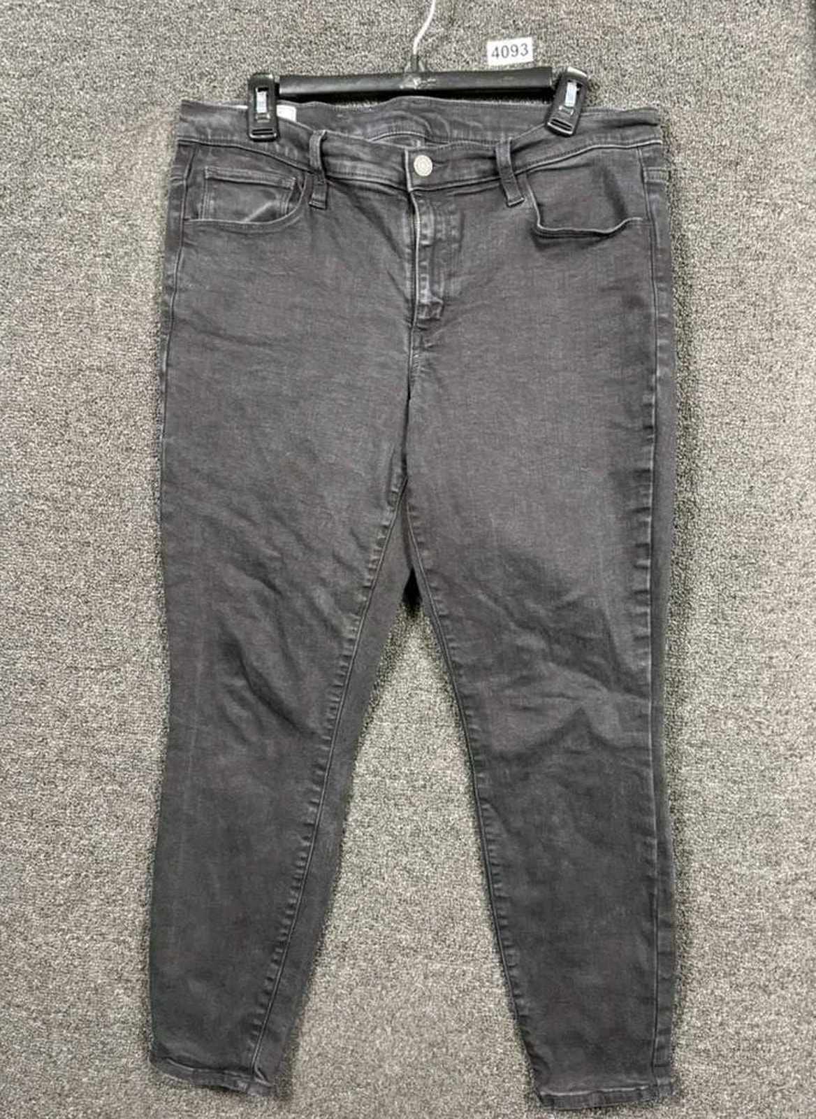 Gap Jegging Mid Rise Jeans Womens Size 32 14r Black Cotton Blend Denim Stretch